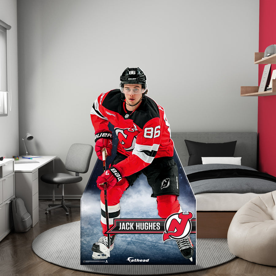 Jack Hughes - Life-Size Stand Out - Official NHL - New Jersey Devils - Foam Core Cutout