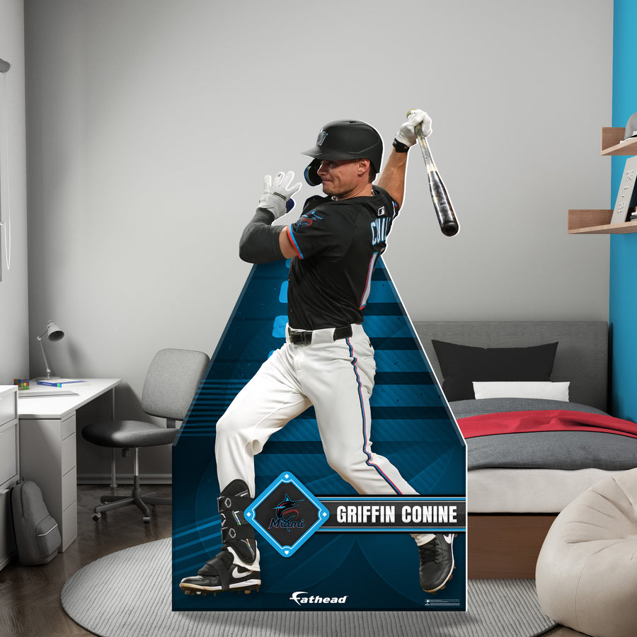Griffin Conine - Life-Size Stand Out - Official MLB - Miami Marlins - Foam Core Cutout