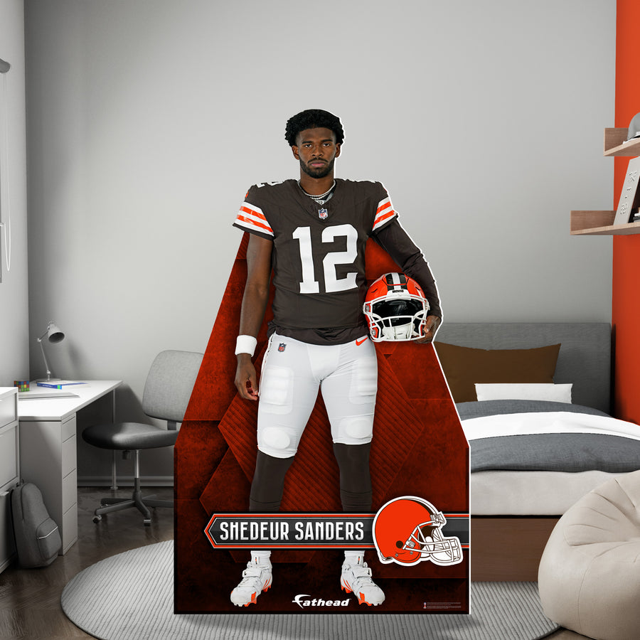 Shedeur Sanders - Rookie Premiere - Life-Size Stand Out - Official NFL - Cleveland Browns - Foam Core Cutout
