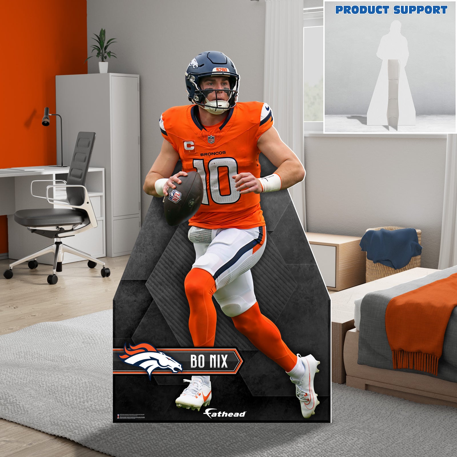 Bo Nix - Life-Size Stand Out - Official NFL - Denver Broncos - Foam Co ...