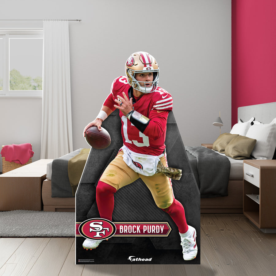 Brock Purdy - Life-Size Stand Out - Official NFL - San Francisco 49ers - Foam Core Cutout