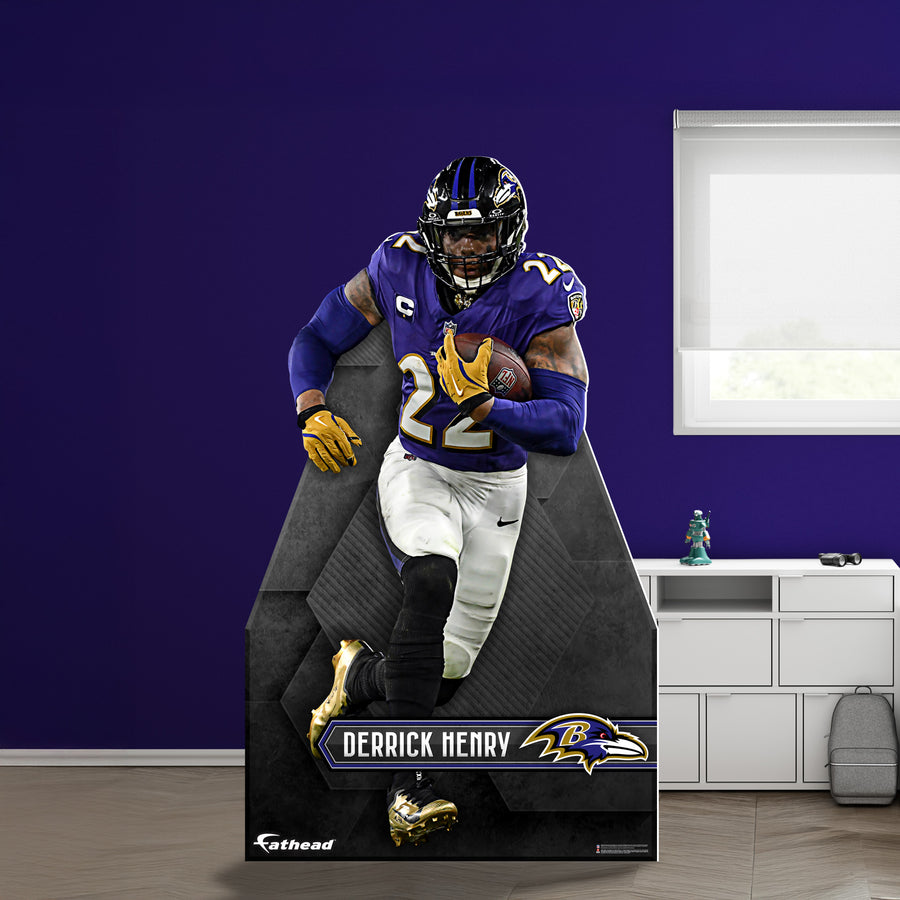 Derrick Henry - Life-Size Stand Out - Official NFL - Baltimore Ravens - Foam Core Cutout