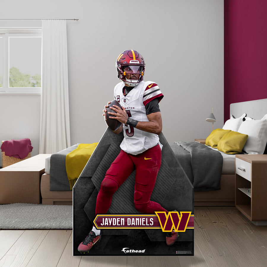 Jayden Daniels - Life-Size Stand Out - Official NFL - Washington Commanders - Foam Core Cutout