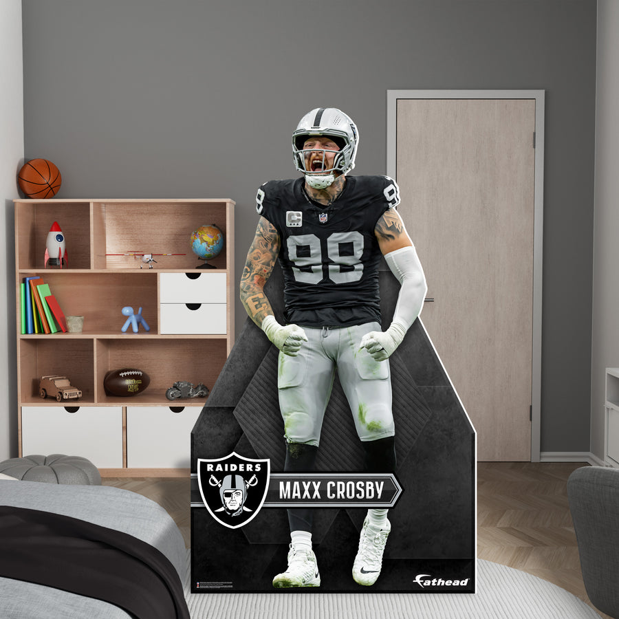 Maxx Crosby - Life-Size Stand Out - Official NFL - Las Vegas Raiders - Foam Core Cutout