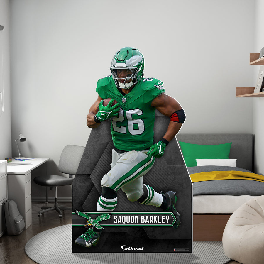 Saquon Barkley - Life-Size Throwback Stand Out - Official NFL - Philadelphia Eagles - Foam Core Cutout