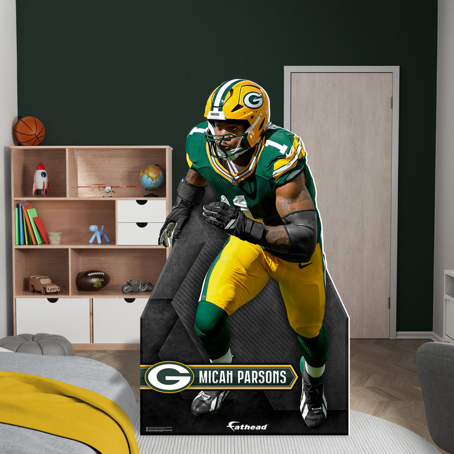 Micah Parsons - Life-Size Stand Out - Official NFL - Green Bay Packers - Foam Core Cutout