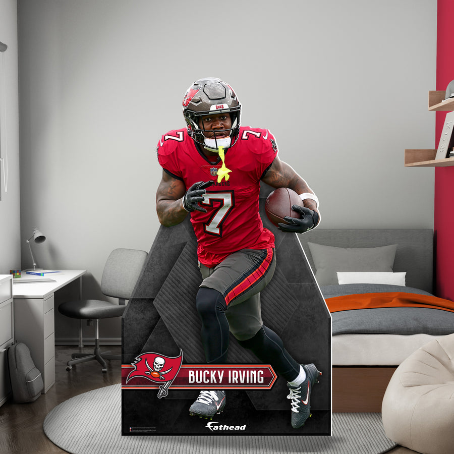 Bucky Irving - Life-Size Stand Out - Official NFL - Tampa Bay Buccaneers - Foam Core Cutout