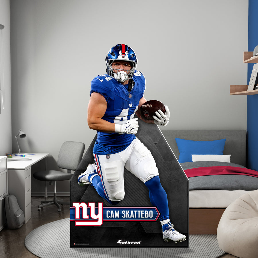 Cam Skattebo - Life-Size Stand Out - Official NFL - New York Giants - Foam Core Cutout