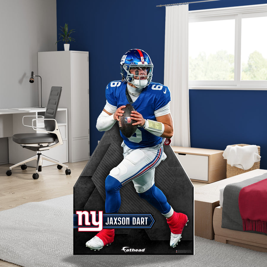 Jaxson Dart - Life-Size Stand Out - Official NFL - New York Giants - Foam Core Cutout