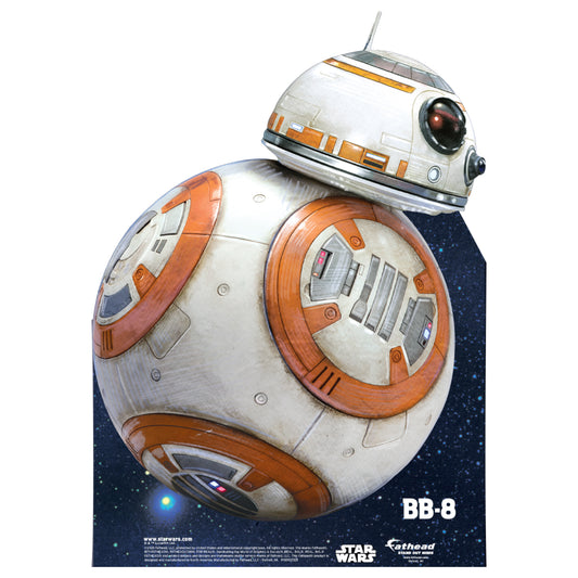 Sequel Trilogy: BB-8 Episode VII Mini Cardstock Cutout - Officially Licensed Star Wars Stand Out