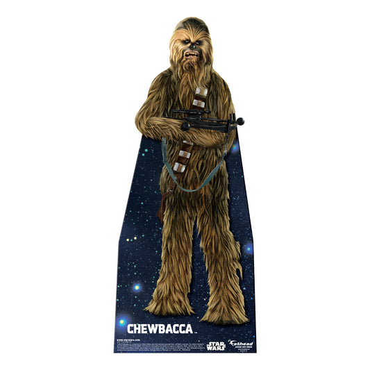 Chewbacca Hyper Real Mini Cardstock Cutout - Officially Licensed Star Wars Stand Out