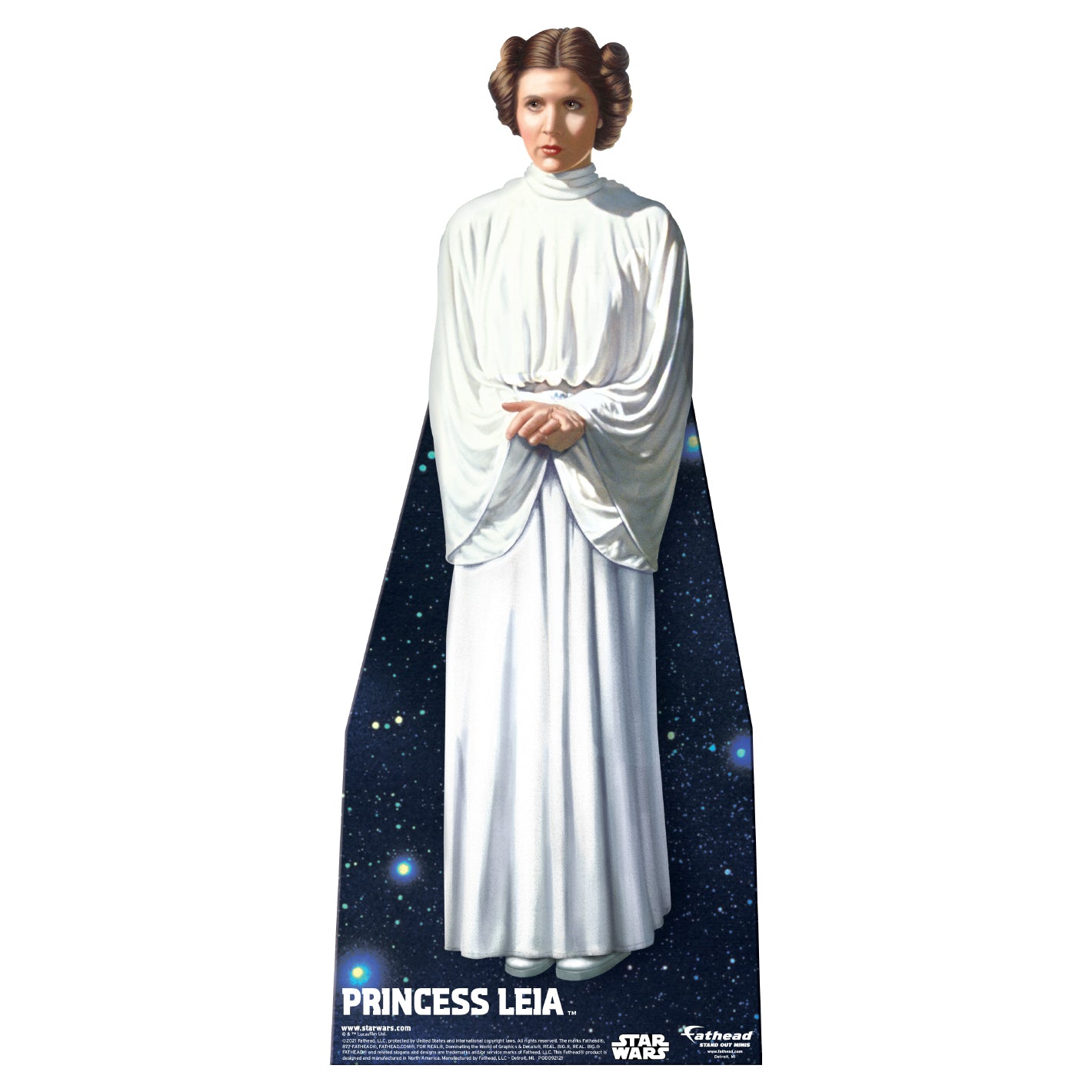Pincess Leia Hyper Real Mini Cardstock Cutout - Officially Licensed Star Wars Stand Out