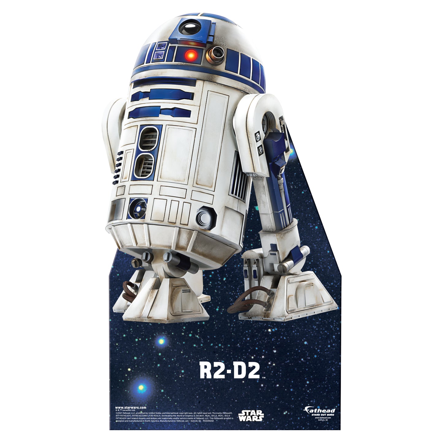 R2-D2 Hyper Real Mini Cardstock Cutout - Officially Licensed Star Wars Stand Out