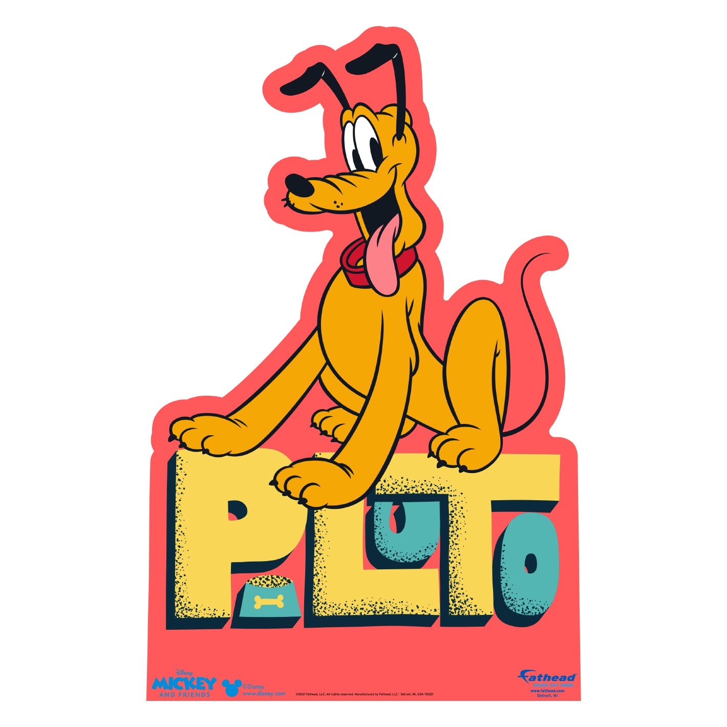 Mickey and Friends: Pluto Mini Cardstock Cutout - Officially Licensed Disney Stand Out