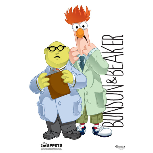 Muppets: Bunson & Beaker Mini Cardstock Cutout - Officially Licensed Disney Stand Out