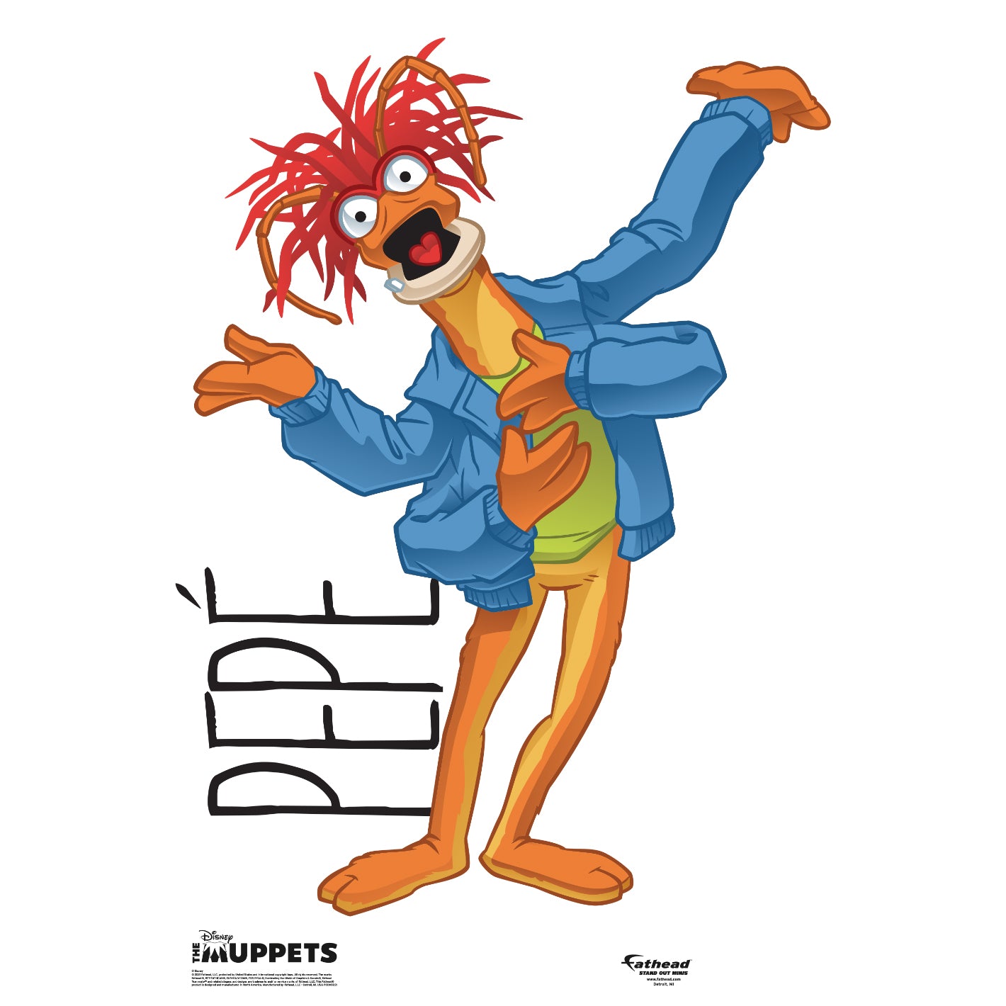 Muppets: Pepe Mini Cardstock Cutout - Officially Licensed Disney Stand Out