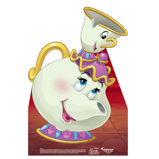 Beauty and the Beast: Mrs. Potts & Chip Mini Cardstock Cutout - Officially Licensed Disney Stand Out