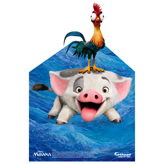 Moana: Pua & Hei Hei Mini Cardstock Cutout - Officially Licensed Disney Stand Out