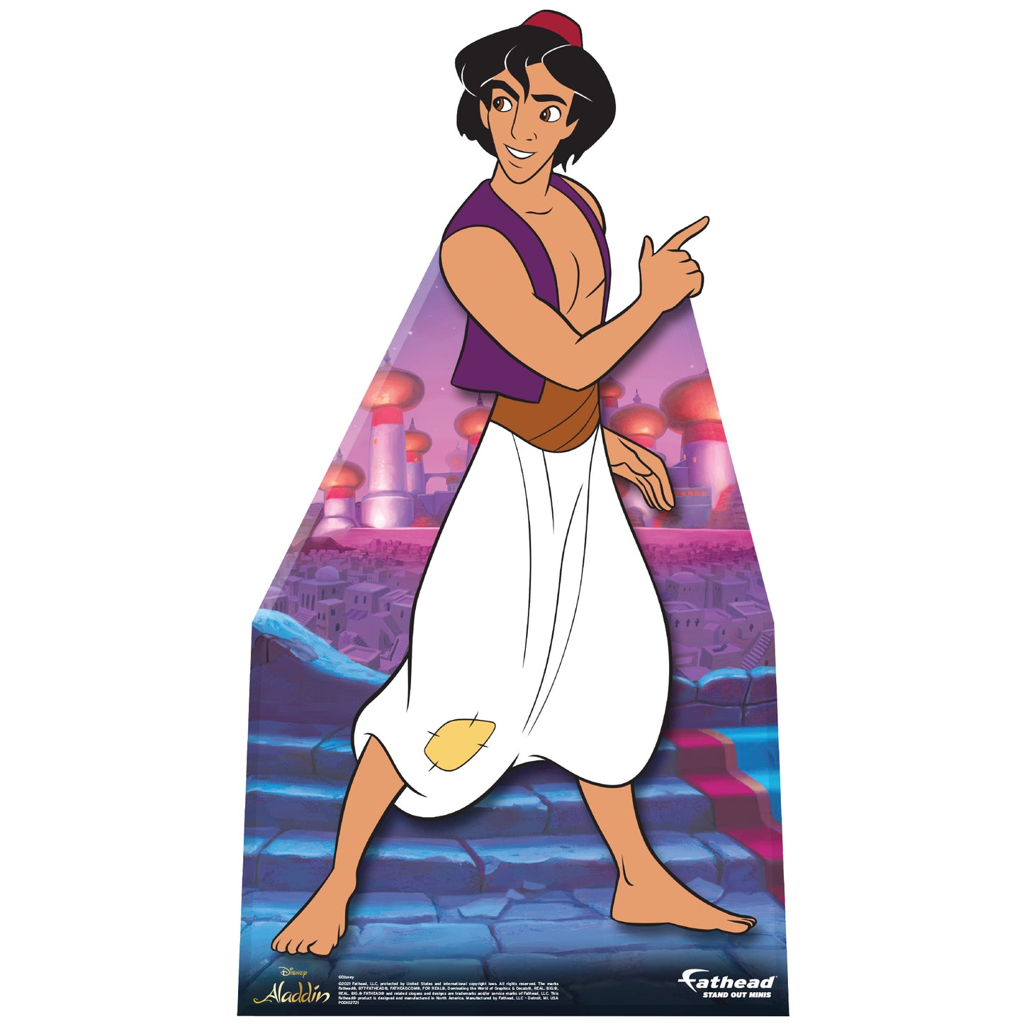 Aladdin: Aladdin Mini Cardstock Cutout - Officially Licensed Disney Stand Out