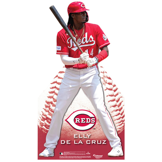 Cincinnati Reds: Elly De La Cruz   Mini   Cardstock Cutout  - Officially Licensed MLB    Stand Out