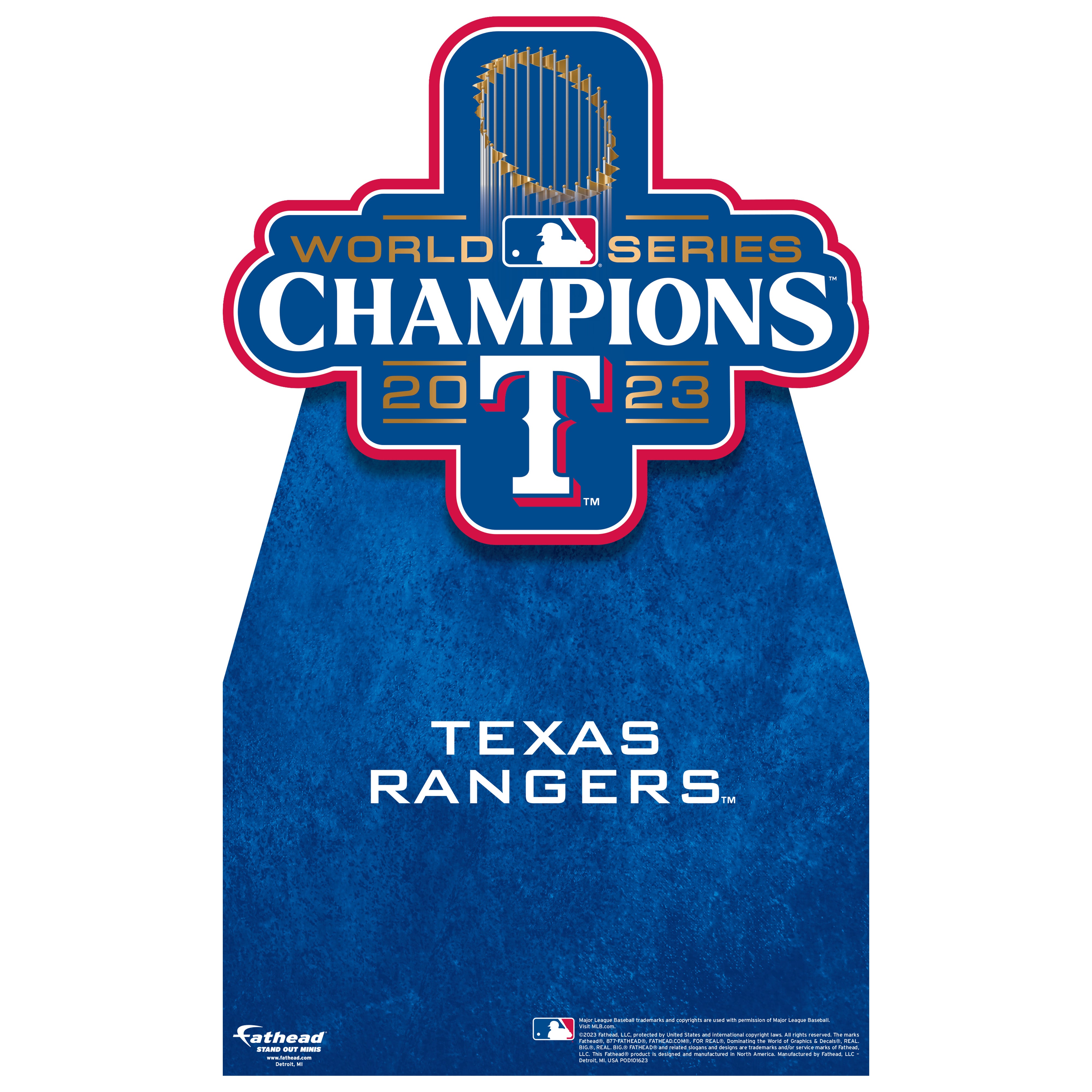 Texas Rangers Stand Texas Rangers World Series Champions - Mini Stand Out - Official MLB ...
