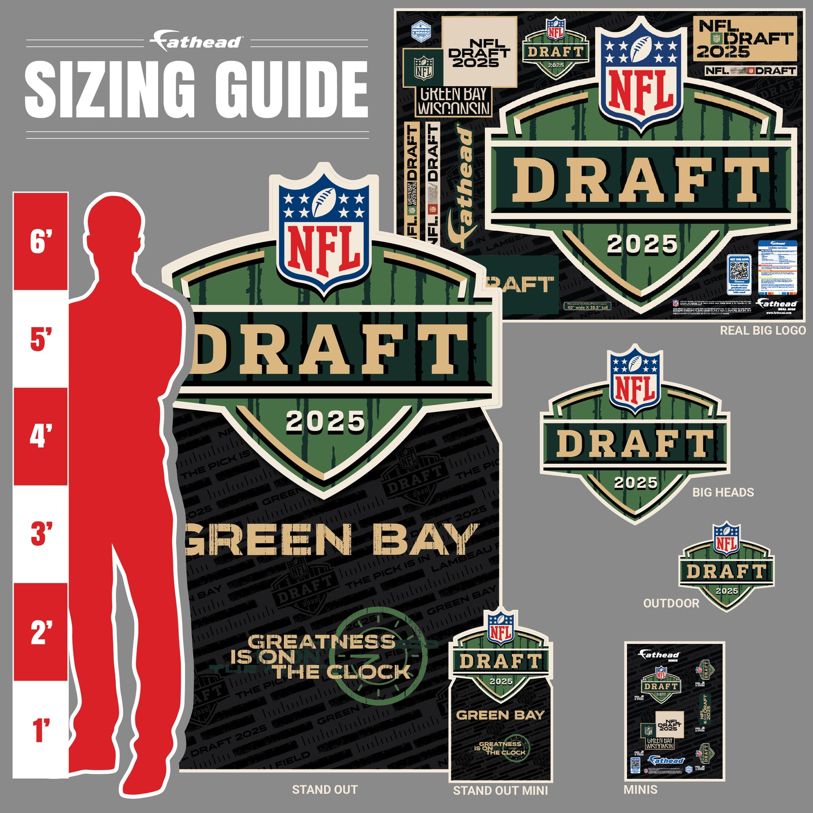 Draft Pack Color NFL DRAFT PLATINUM BUNDLE – Fathead