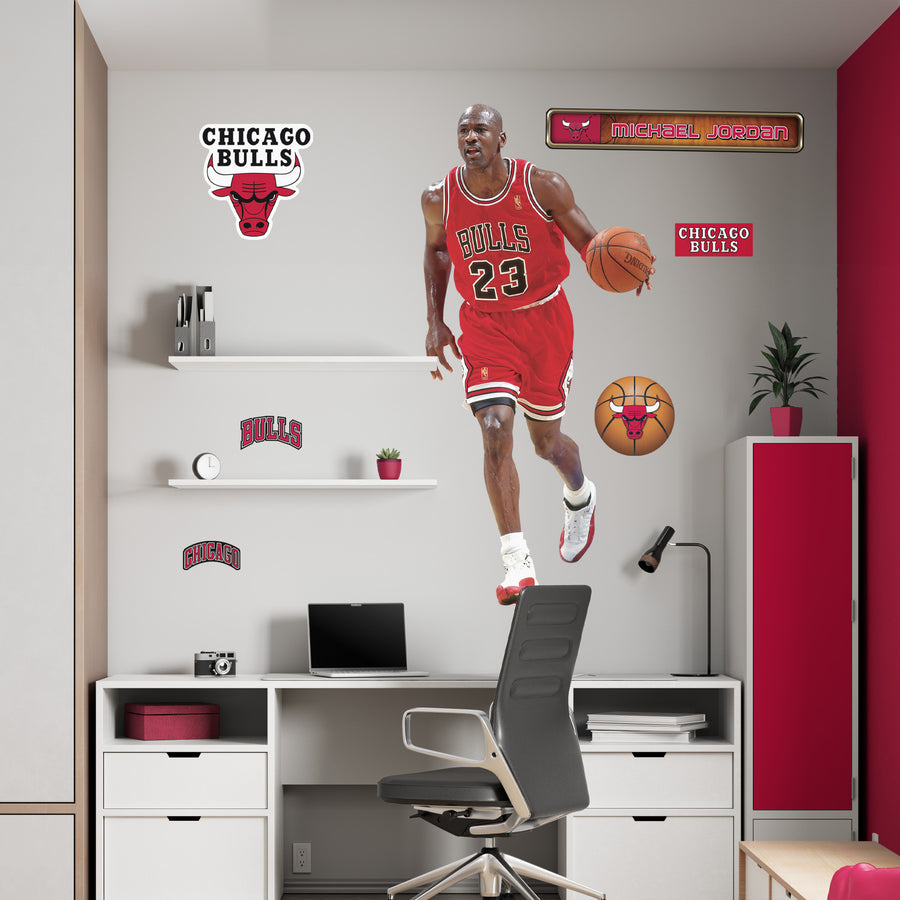 Michael Jordan - RealBig Collection - Official NBA - Chicago Bulls - Reusable Vinyl Wall Decals #3