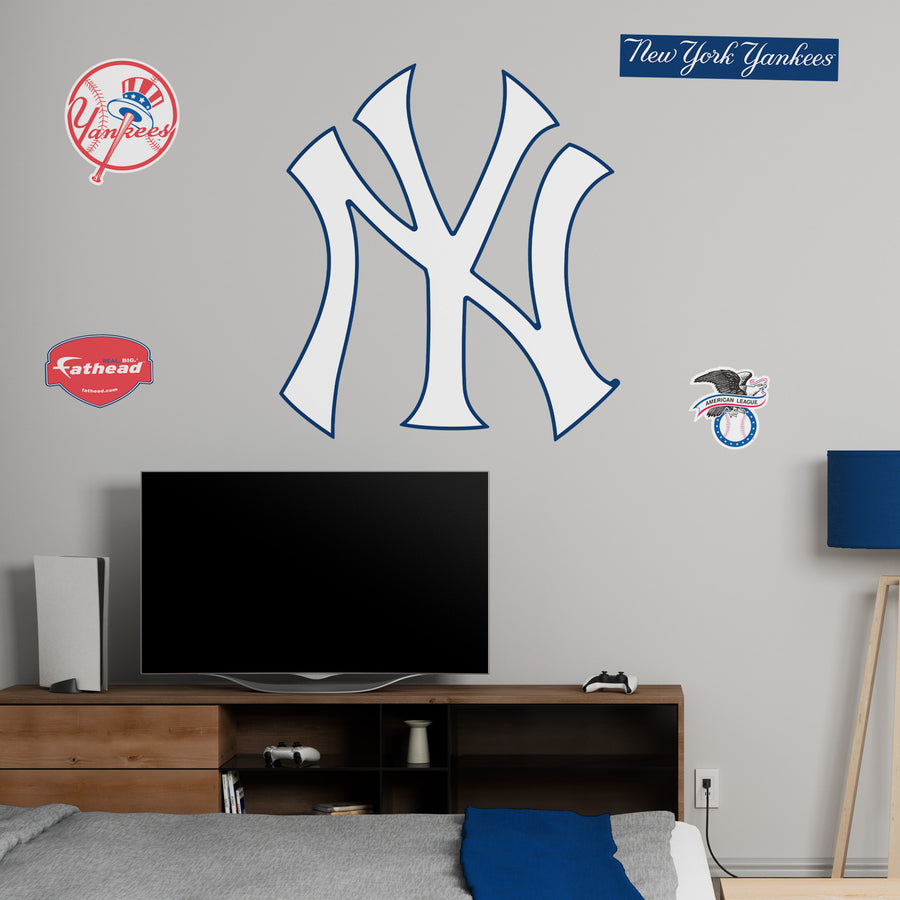 New York Yankees - RealBig Logo Collection - Official MLB - Reusable Vinyl Wall Decals