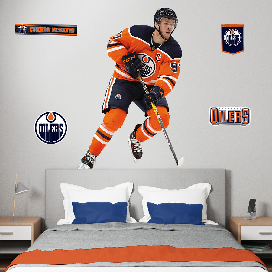 Connor McDavid - RealBig Collection - Official NHL - Edmonton Oilers - Reusable Vinyl Wall Decals #3