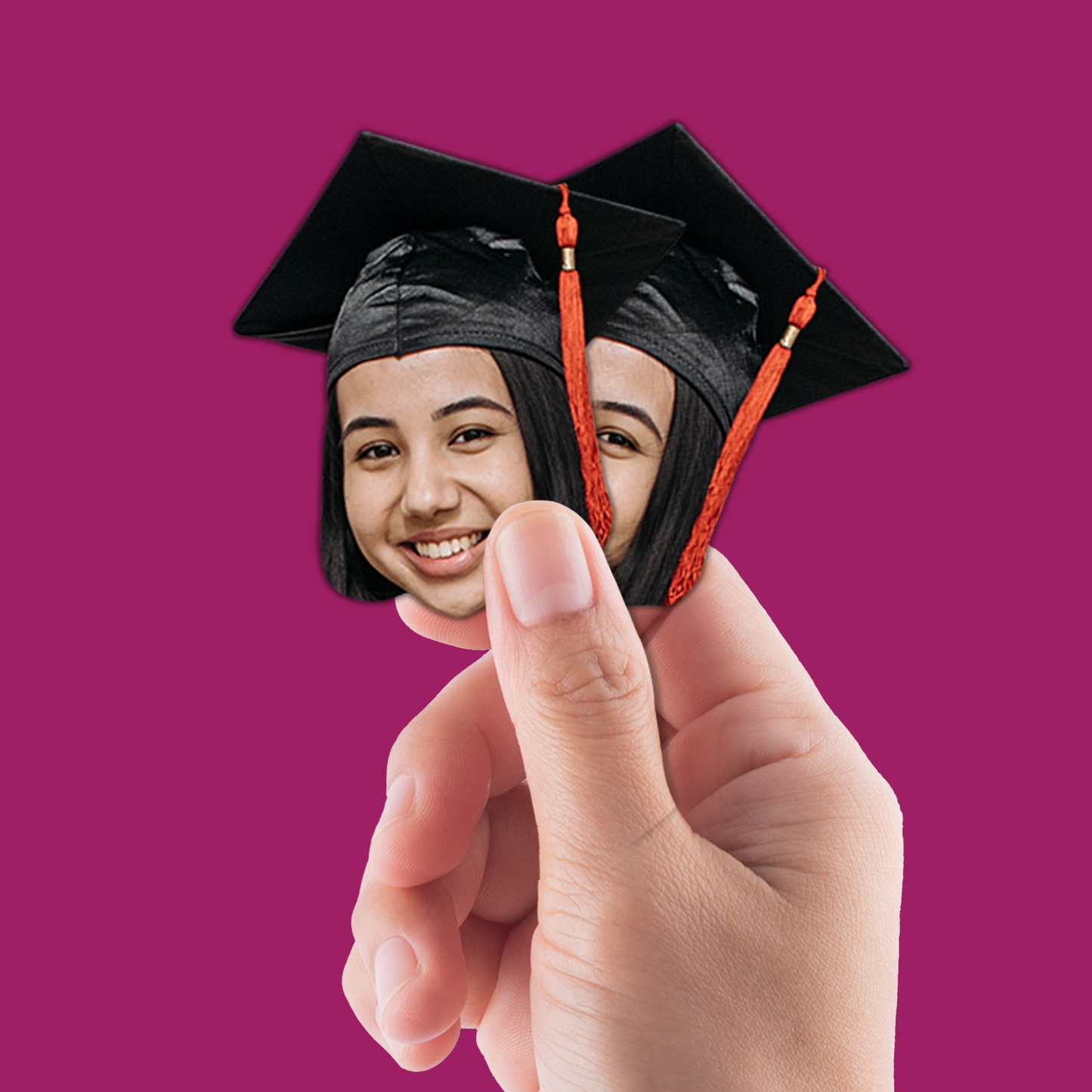 Custom Graduation Cardstock Big Head Minis (9 to a sheet)