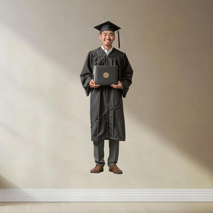 Custom - Graduation Die-Cut RealBig - Reusable Vinyl Wall Decal