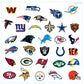 Team Logo Mini Collection - Officially Licensed NFL Removable Adhesive Decal