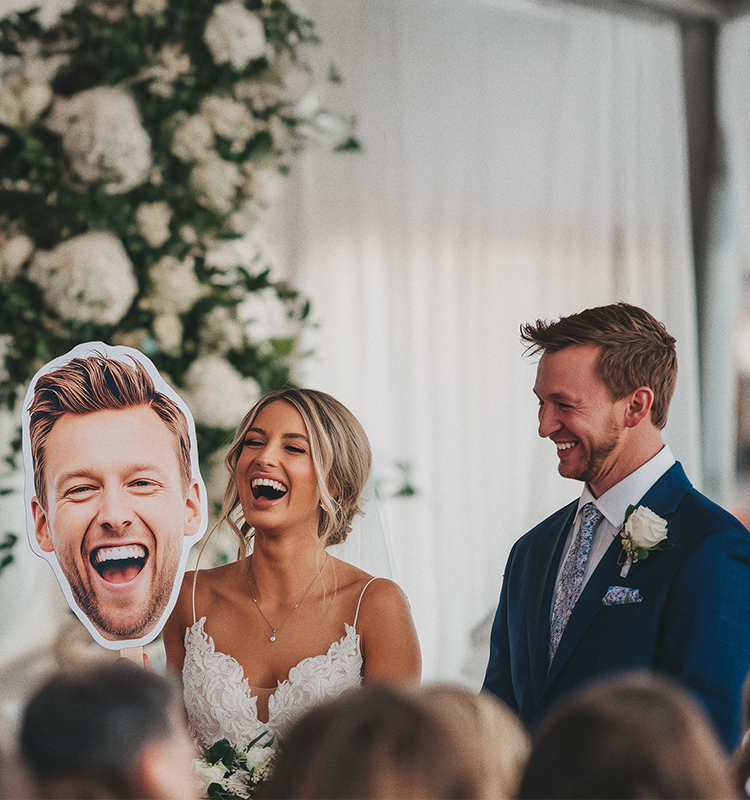 Big Heads for Wedding Fun