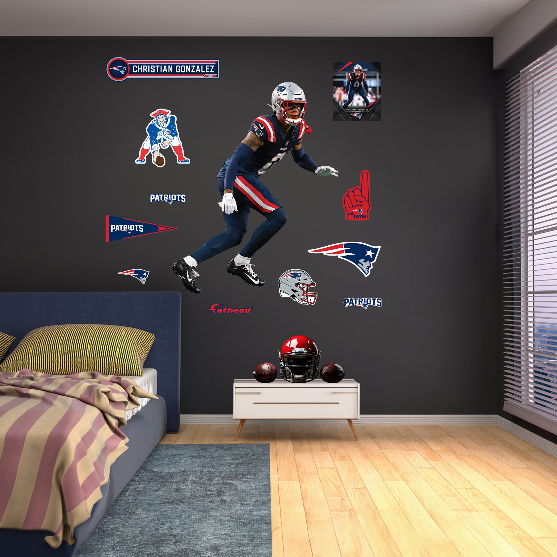 Life-Size Athlete +11 Decals  (57.5"W x 73.5"H) 