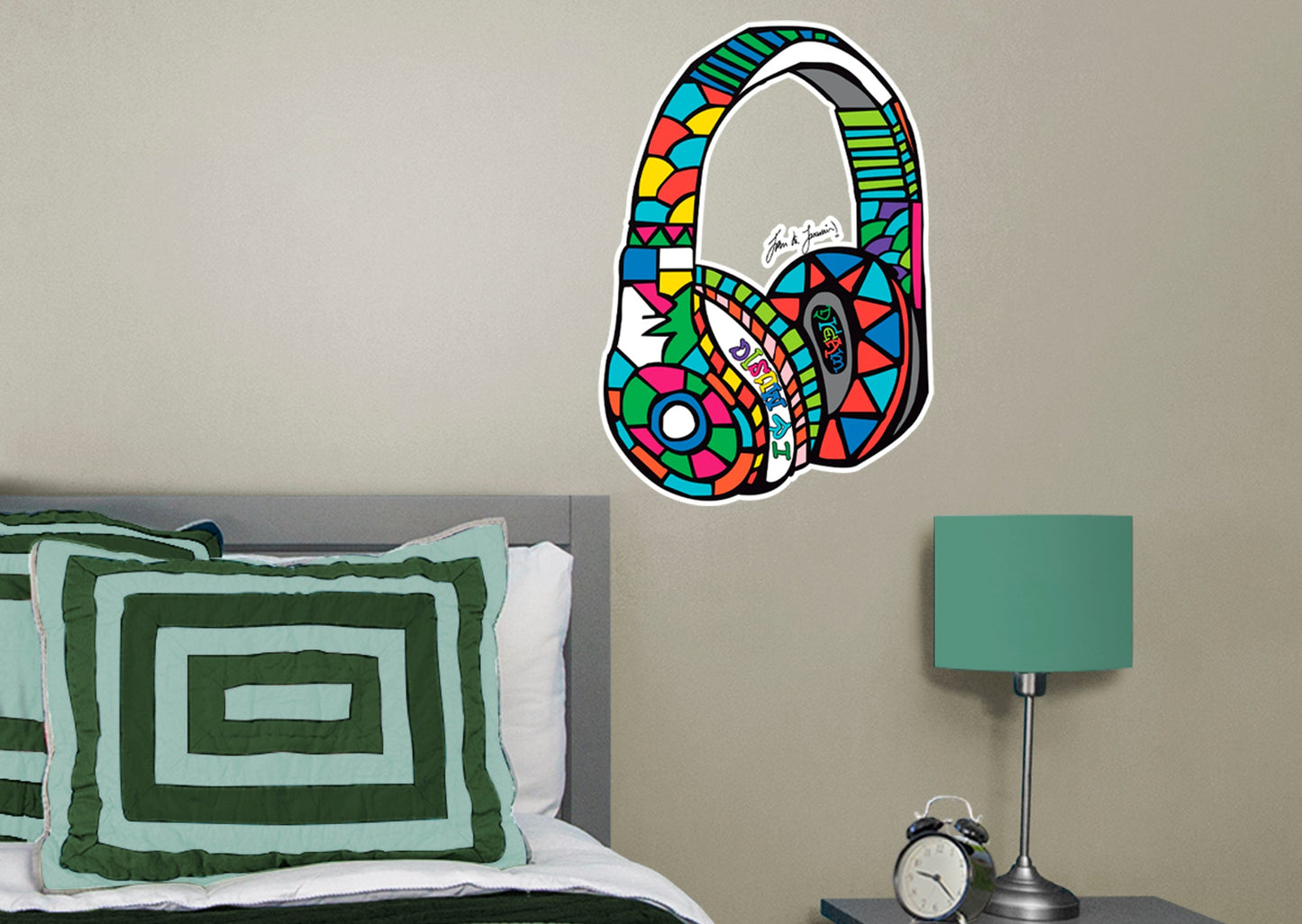 Dream Big Art:  Music Time Icon        - Officially Licensed Juan de Lascurain Removable     Adhesive Decal