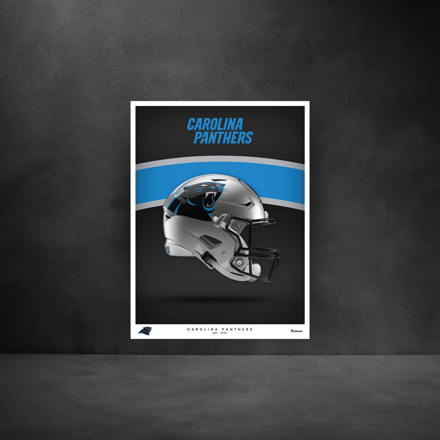 Carolina Panthers - Helmet Series - Peel & Stick Poster - Official NFL - Reusable Vinyl Wall Decal