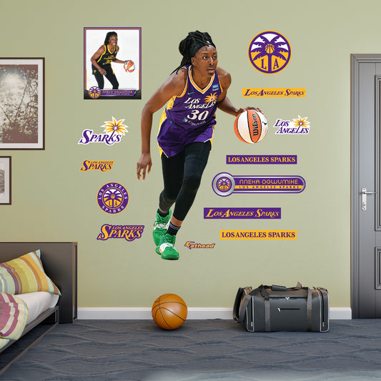 Los Angeles Sparks: Nneka Ogwumike 2023        - Officially Licensed WNBA Removable     Adhesive Decal