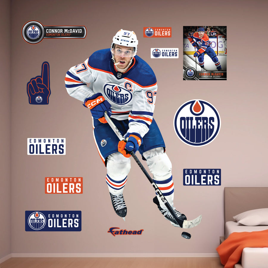Connor McDavid - RealBig Collection - Official NHL - Edmonton Oilers - Reusable Vinyl Wall Decals #6