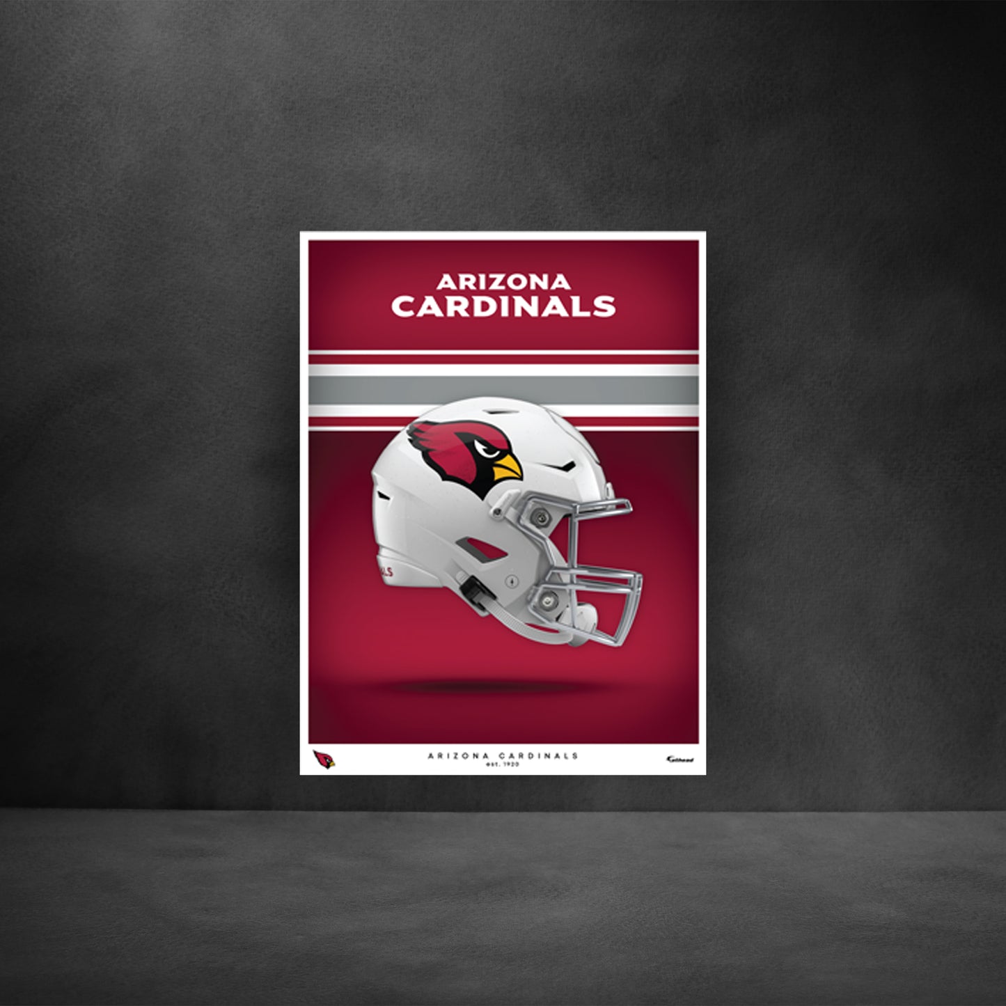 Arizona Cardinals - Helmet Series - Peel & Stick Poster - Official NFL - Reusable Vinyl Wall Decal