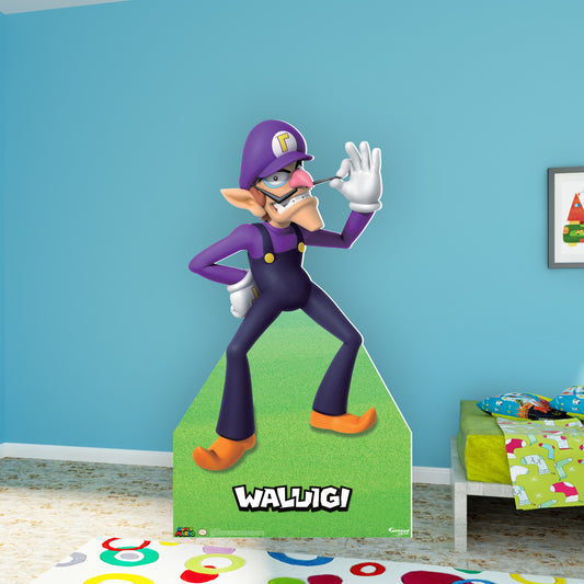 Super Mario: Waluigi Life-Size   Foam Core Cutout  - Officially Licensed Nintendo    Stand Out