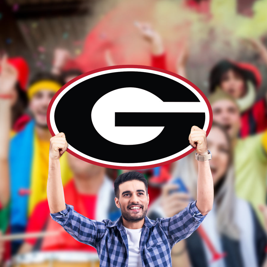 G Foamcore Logo - Big Head - Official NCAA - Georgia Bulldogs - Foam Core Cutout
