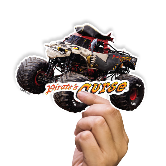 Pirate's Curse  Minis        - Officially Licensed Monster Jam Removable     Adhesive Decal