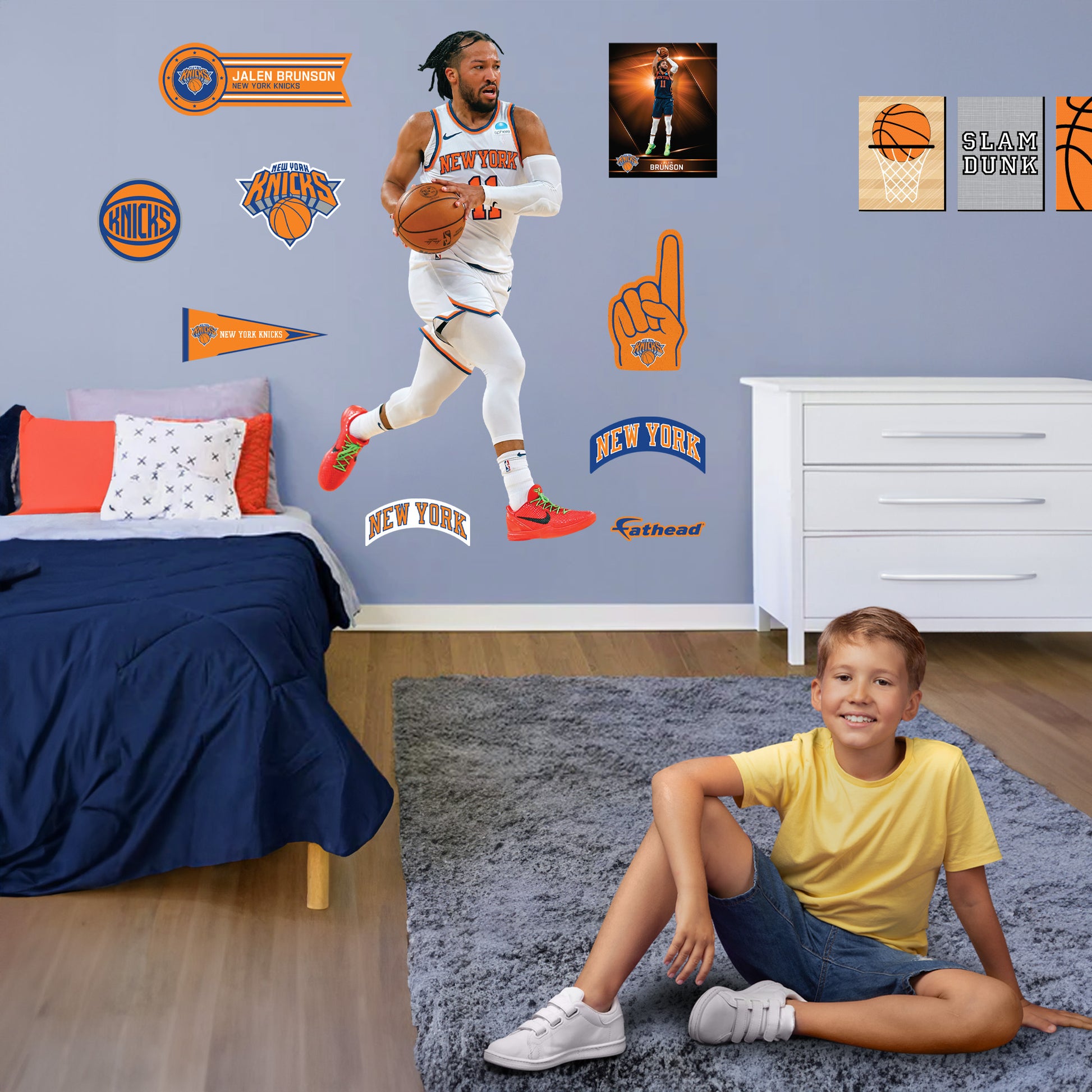 Life-Size Athlete +9 Decals  (43"W x 78"H) 