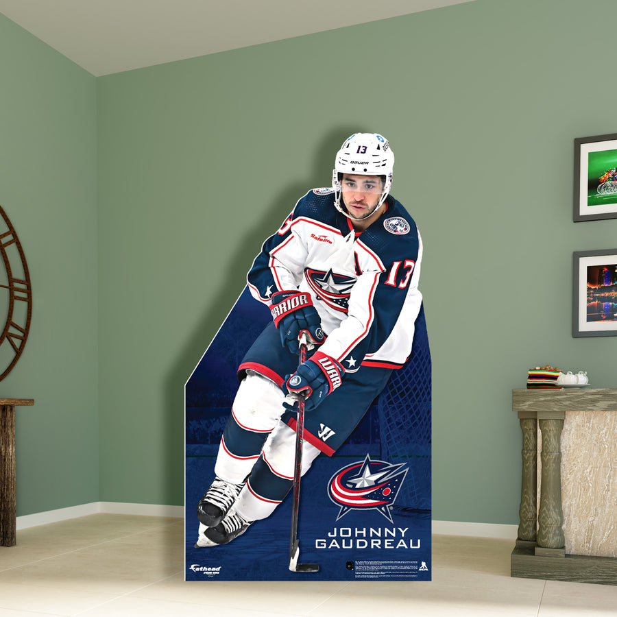 Johnny Gaudreau - Life-Size Stand Out - Official NHL - Columbus Blue Jackets - Foam Core Cutout