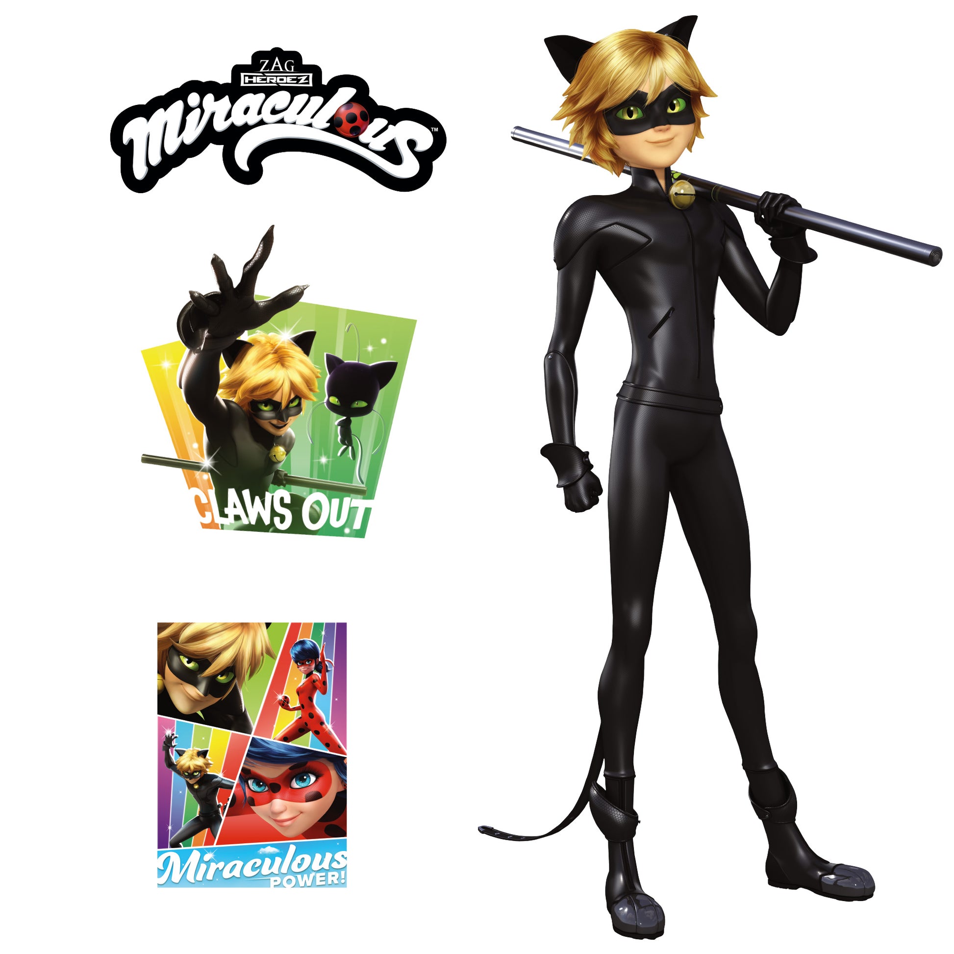 Miraculous: Cat Noir RealBig - Officially Licensed Zag Removable Adhes –  Fathead