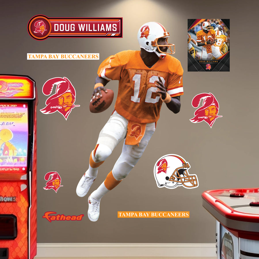 Doug Williams - RealBig Legend Collection - Official NFL - Tampa Bay Buccaneers - Reusable Vinyl Wall Decals