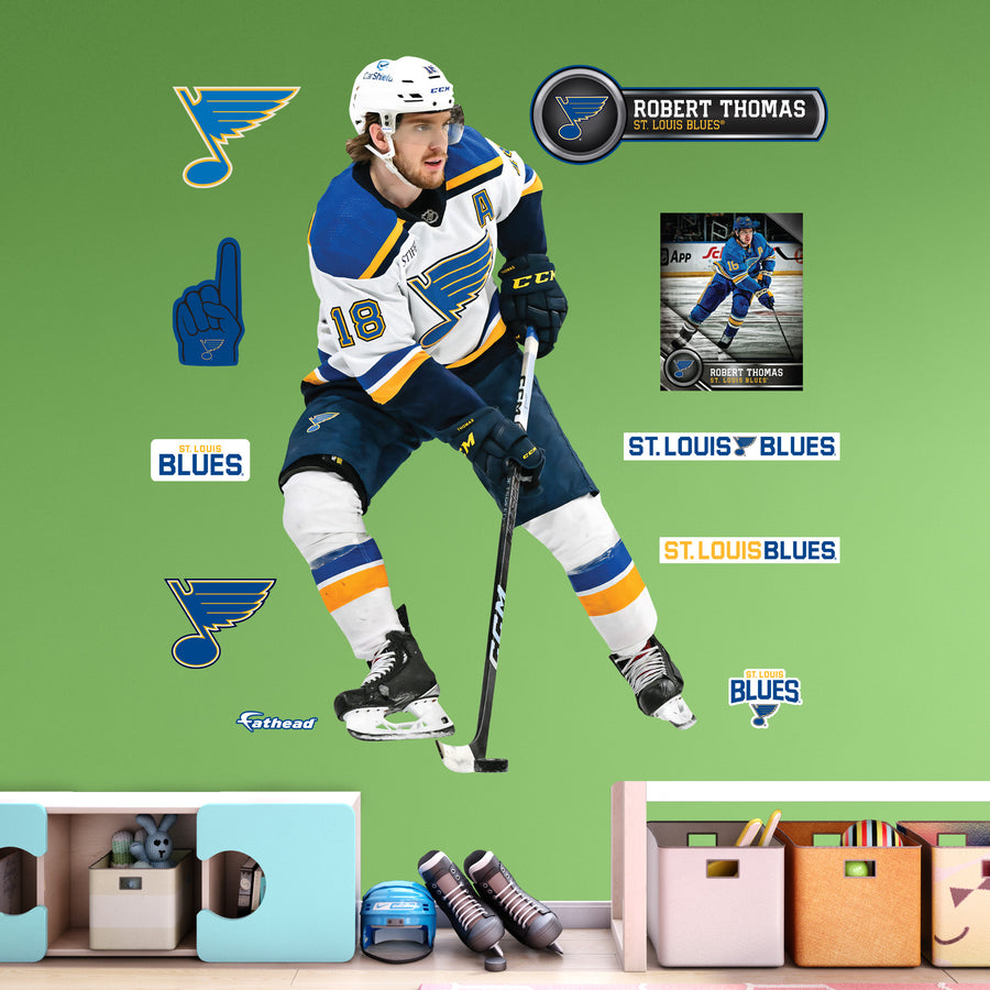 Robert Thomas - RealBig Collection - Official NHL - St. Louis Blues - Reusable Vinyl Wall Decals