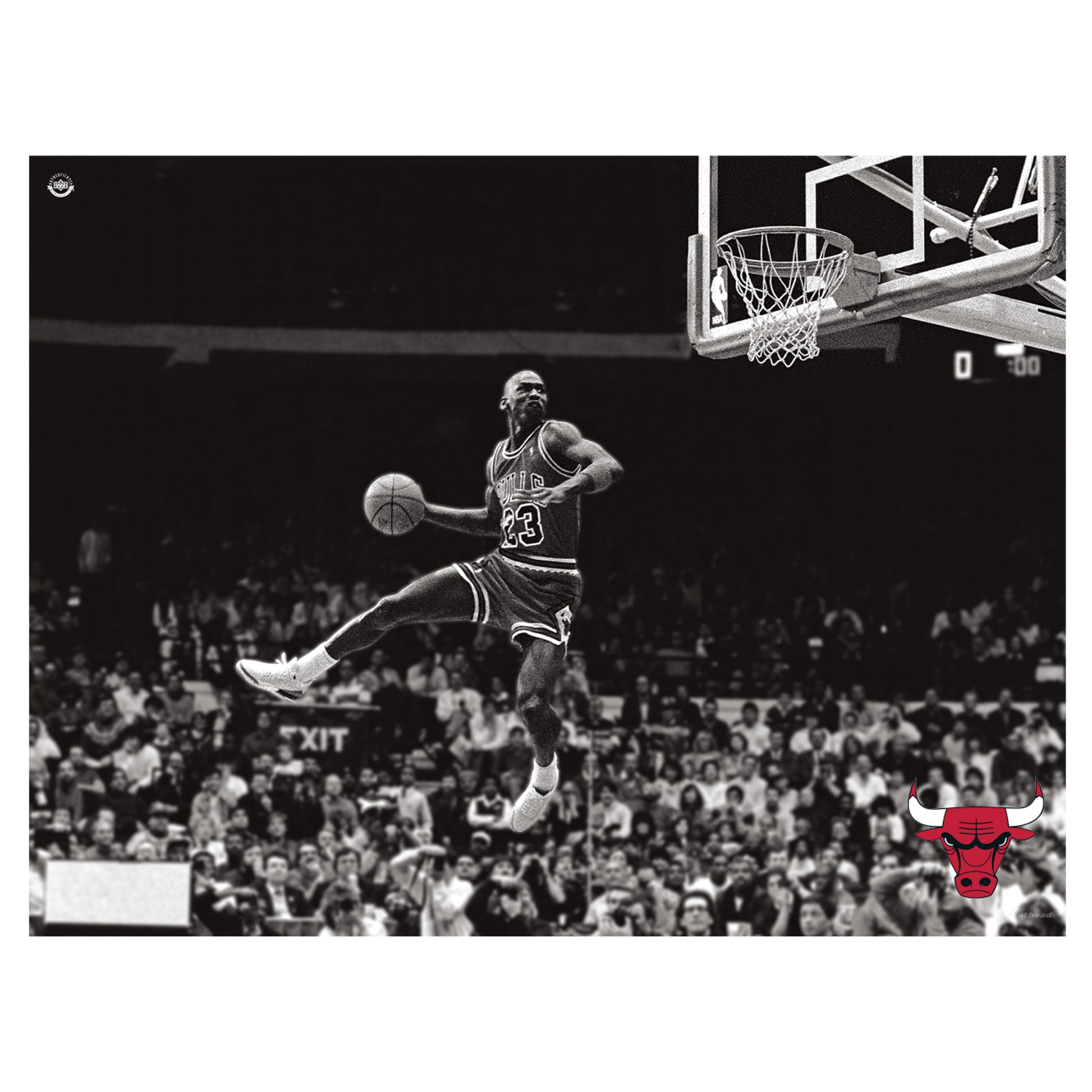 Chicago Bulls: Michael Jordan Black And White Dunk Mural - Officially –  Fathead