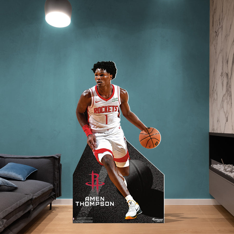 Amen Thompson - Life-Size Stand Out - Official NBA - Houston Rockets - Foam Core Cutout