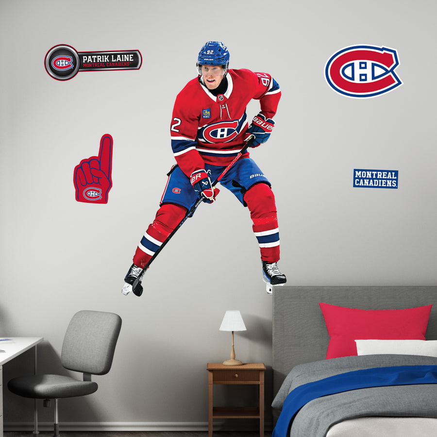Patrik Laine - Realbig Collection - Official NHL - Montreal Canadiens - Reusable Vinyl Wall Decals